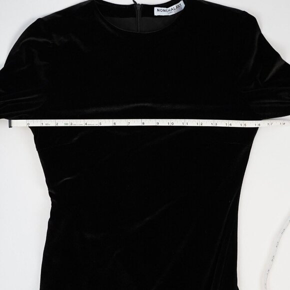 NONchalant Maxwell Dress in Black Velvet - Size XS - EUC - Picture 7 of 8